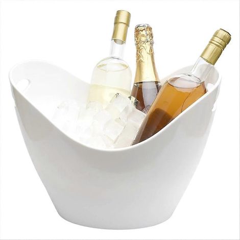 Seau à glace isotherme 8L pour fêtes, grand seau à boissons pour bar à cocktails, porte-glaçons en plastique (1/5)