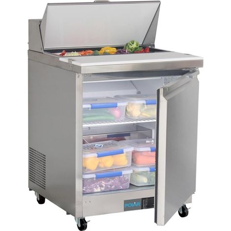 Comptoir de Préparation Réfrigéré Positif 1 Porte Série U 154 Litres - Polar (1/5)