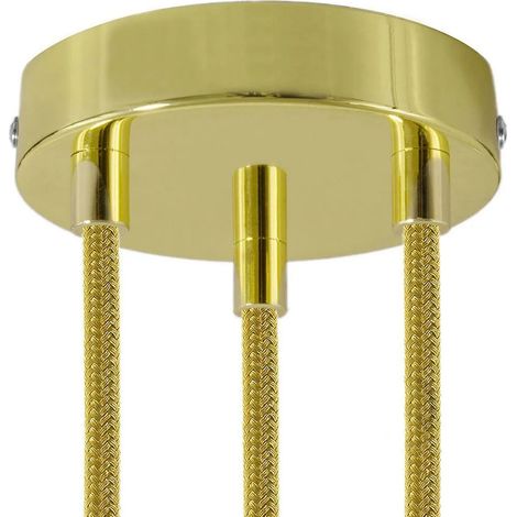 Lámpara creative-cables krm573fgoterm metal dorado 25x15 cm (1/3)