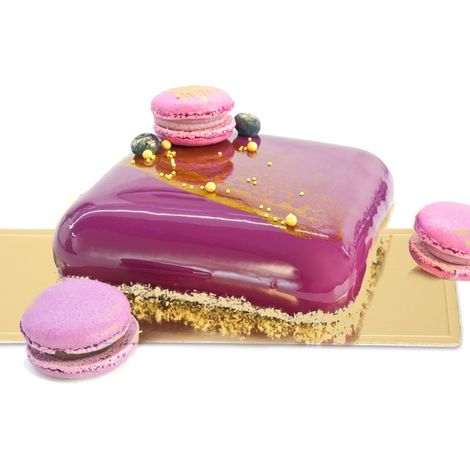 Lot de 50 tapis à mousse rectangulaires dorés, feuilles de tapis à gâteau, plateau à mousse doré 82025 (1/5)