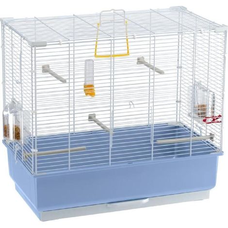 Ferplast PIANO 4 Cage pour canaris et autres petits oiseaux. Variante - Misure: 59 x 33 x h 55 cm - Blanc