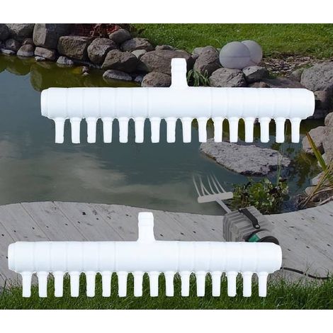 Lot de 2 Multi Diviseurs Plastiques 16 Sorties Pour Aérateur & Pompe à Air Bassin & Aquarium (1/5)