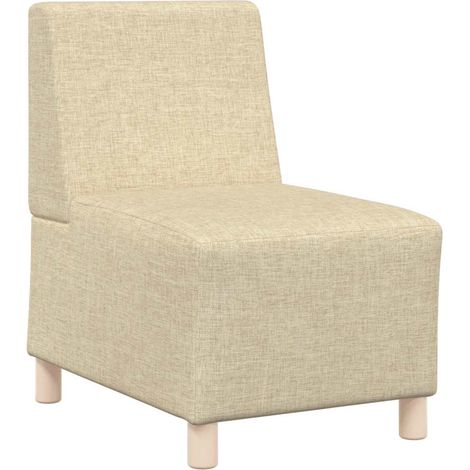 Modular Sofa Unit Armless Cream 55 cm Fabric vidaXL (1/5)