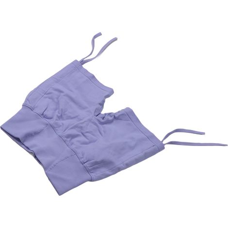 Short de yoga amincissant à nouer sur les côtés, sans coutures, taille haute, moulant, doux, violet clair, effet push-up, taille M (1/5)