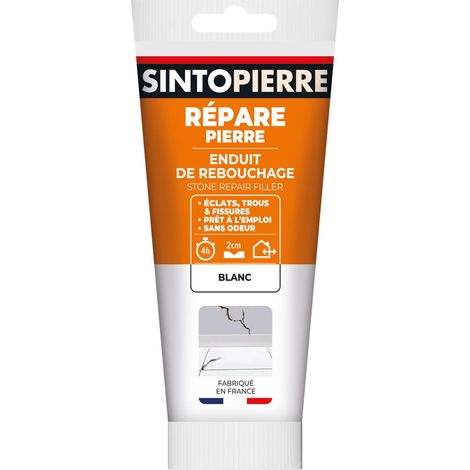 Rebouche sols et murs - enduit de rebouchage 330g Blanc SINTO
