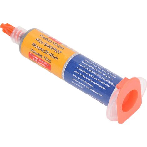 Flux de soudure, pâte à souder sans nettoyage, étamage facile, 10 cc pour la maintenance et la réparation électronique. (1/5)