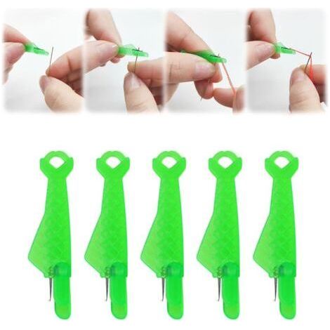 Sewing Accessories Sewing Needles Needle Threader Sewing Machine Plastic DIY Thread Threader, Sewing Thread Pass Needle Threader for Hand Sewing & Quilting Craft (5) (1/5)