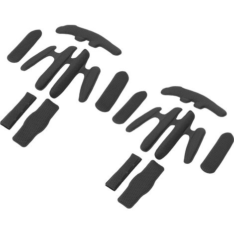 2 Kits de Rembourrage de Casque avec Éponge Thermo-Collante et Bandes Velcro pour VTT ou Vélo Électrique Taille Unique Noir (1/5)