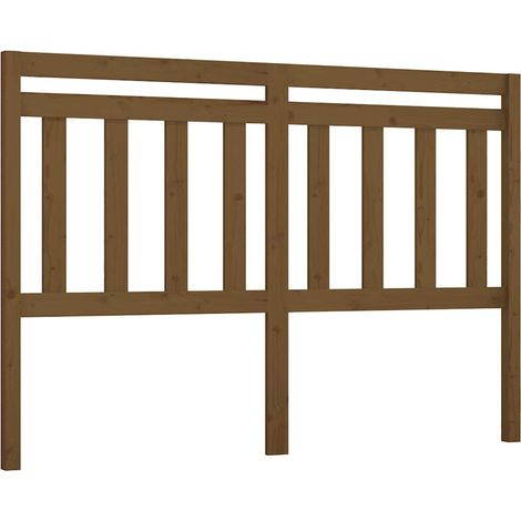 Maison Exclusive - Kopfteil Honigbraun 166x4x100 cm Massivholz Ki (1/5)