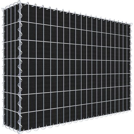 Gabiondeco - Gabion a végétaliser avec toile non-tissée 100 cm x 70 cm x 20 cm (L x H x P). maille 5 cm x 10 cm. spirale - Made in Germany (1/3)