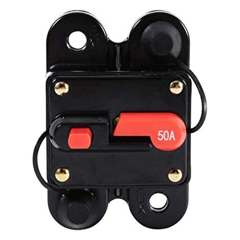 Auto-disjoncteur de réinitialisation de l'inverseur de fusibles pour la voiture Marine système de bateau de protection-12V-24V (Taille : 50A) (1/5)