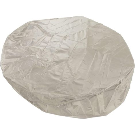Couverture de baignoire ronde, couverture de spa extérieur, protecteur de piscine rond avec cordon pour meubles d'extérieur (beige) (1/5)