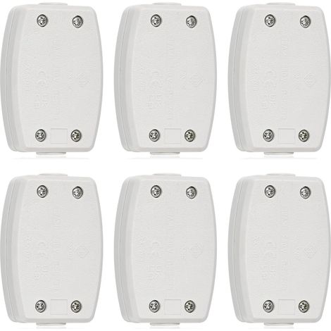 6 PCS Boîtier de Raccordement Boîte de Jonction à 3 Pôles Boîte de Dérivation Etanche Boîte de Jonction Électrique Blanc Boîtier de Projet (1/5)