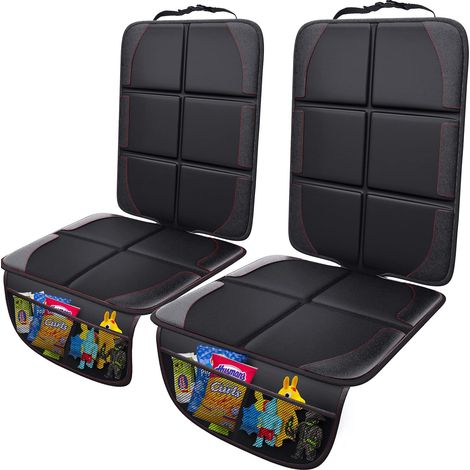 Protège-siège auto, lot de 2, [compatible ISOFIX], universel, imperméable, tissu Oxford 600D (1/5)