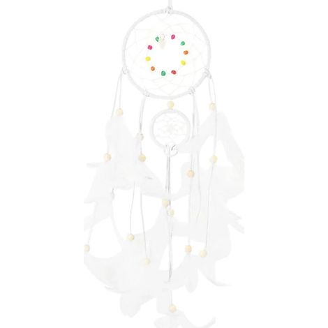 Handgefertigter Feder-Dreamcatcher-Wandbehang als Dekoration für Baby Shower, Auto, Hochzeit und Zuhause (1/4)
