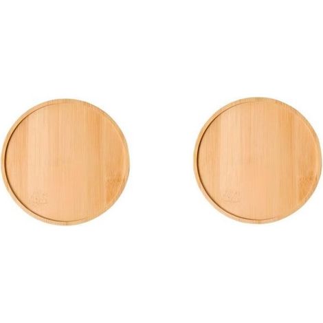 2 posavasos，15 x 15 x 1 cm，Posavasos de madera，Alfombrillas resistentes al calor，Posavasos para macetas，Bandejas de cocina (1/5)