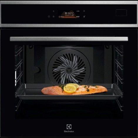 Electrolux EOB8S38X, Horno grill de 70L y 3500W con termómetro y aporte de vapor para asados perfectos, Negro (1/3)