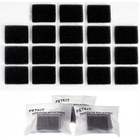 Bardusch-Paquet de 18 filtres en mousse de remplacement compatibles PETKITEversweet 3 Pro/Solo 2/Solo SE pour pompes sans fil, fontaines d'eau pour animaux de compagnie (1/4)