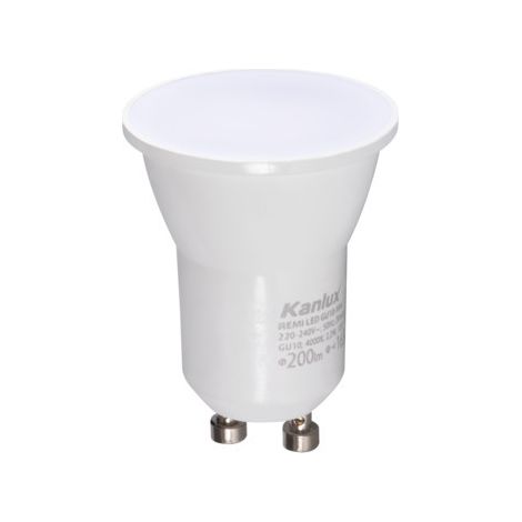 Kanlux – Ampoule LED GU10 2,2 W blanc chaud 3000 K – Flux lumineux 200 lm – Angle de faisceau 120° – Pour petits luminaires (1/3)