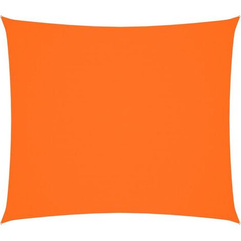 Parasol rectangulaire orange en tissu Oxford de 2 x 2,5 m (1/5)