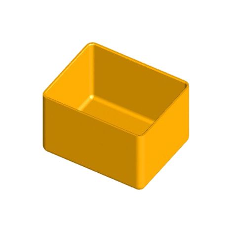 Caja de polipropileno 39x31 h 25 mm para Organizador de plástico Art Plast de 12 compartimentos L 180 x P 128 x H 32 mm