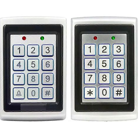 Clavier de contrôle d'accès RFID en métal, boîtier étanche et résistant à la pluie, système de verrouillage électronique pour ouvre-porte extérieur K7612 K7612N (1/5)