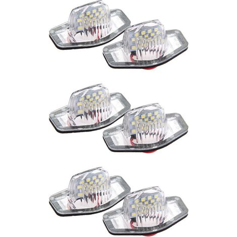 Éclairage de plaque d'immatriculation LED 6X sans erreur pour Honda CR-V, Fit, Jazz, Crosstour et Odyssey