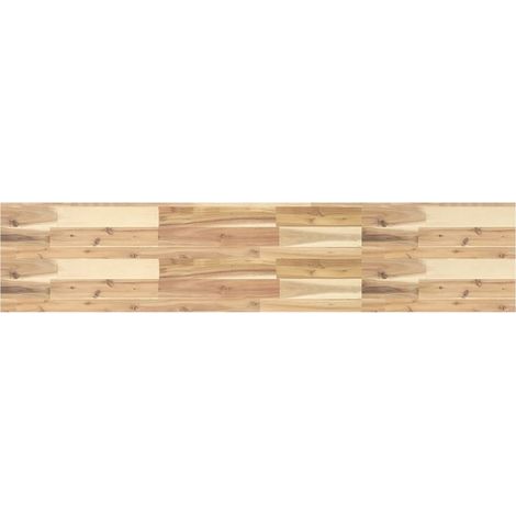 Dessus de table，Plateau de table，Dessus de bureau 140x30x4 cm rectangulaire bois massif d'acacia CFW90866 (1/5)