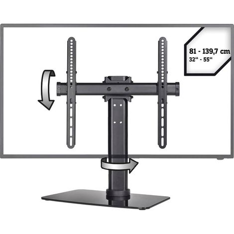 SpeaKa Professional SP-TT-05 Piedistallo per TV Regolabile in altezza 81,3 cm (32) - 139,7 cm (55) Inclinabile + gire (1/5)