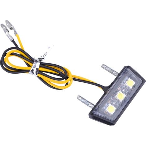 1 Pièce Moto Plaque d'immatriculation Lumière 3 SMD LED puce Mini Lampe Minuscule (1/5)
