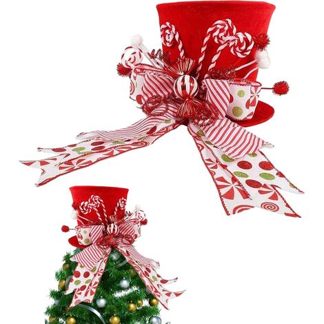Étoile de Sapin de Noël avec Chapeau - Décorations De Noël avec Chapeau (1/5)