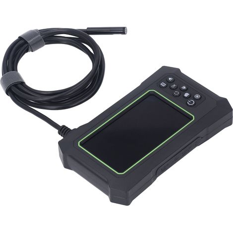 Endoscope industriel à double lentille, caméra d'inspection endoscopique numérique 1080P, 8 mm, endoscope étanche IP67 avec écran LCD de 4,3 pouces, caméra d'égout avec 6+1 lumières LED (vert + noir), (1/5)