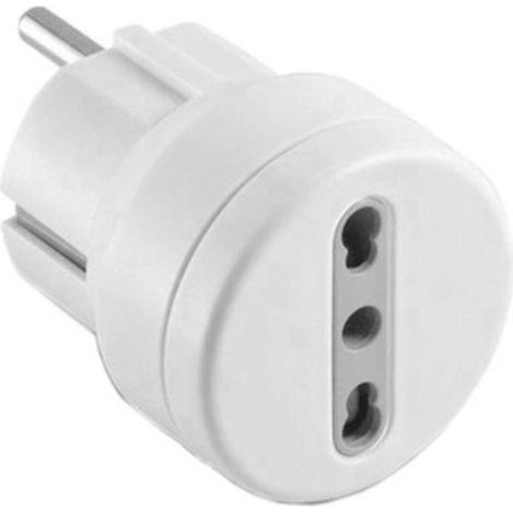 ADATTATORE SPINA SCHUKO A PRESA BIPASSO FIG.13- ELECTRALINE 3PMARK- 25,0 pz
