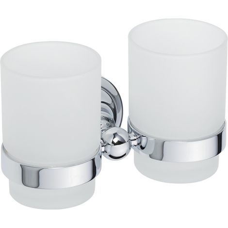 BEMETA Ricordi Doppelter Glashalter aus Messing, Chrom (OPTIMARIC47CR)