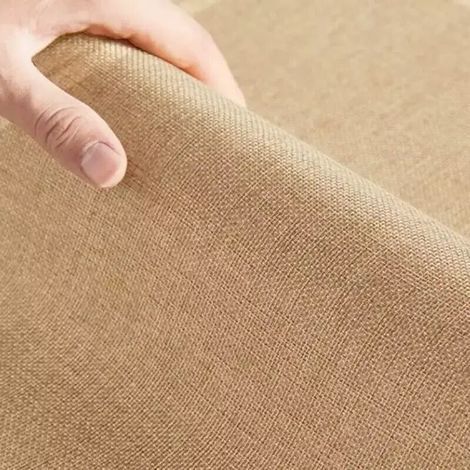 Tapis d'extérieur résistant aux intempéries, long, aspect lin, pour jardin, terrasse, balcon, beige/naturel, 40 x 60 cm