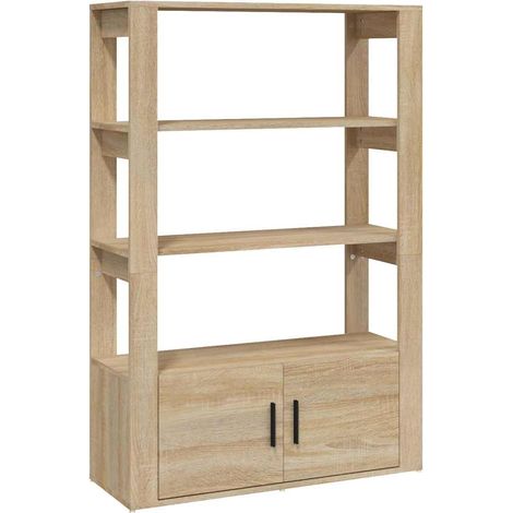 Maison Exclusive - Credenza Rovere Sonoma 80x30x119,5 cm in Legno Multistrato (1/5)