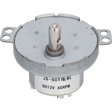 Réducteur moteur à engrenages 60RPM DC12V JS‑50T boîte de réduction pour équipement industriel contrôle fournitures (1/5)
