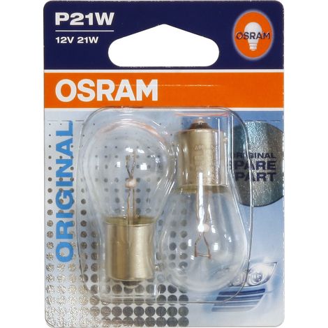 Ampoule Stop 1 fil - 12V 21W Ba15s - Blister 2 Ampoules