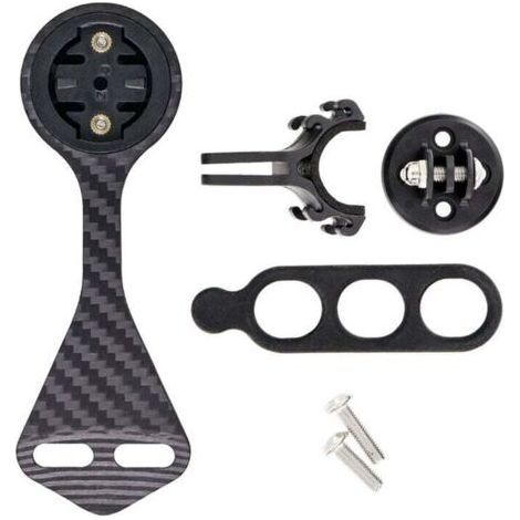Carbon Fiber Bike Handlebar Computer Mount F12 - For Garmin Cateye (YZA Model) (1/5)