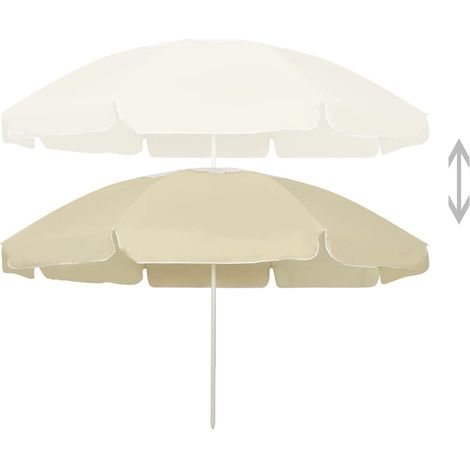 Maison Exclusive - Plážový slunečník pískově žlutý 240 cm (1/5)