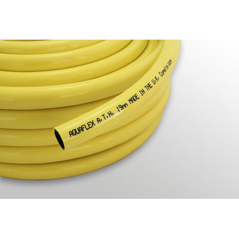 COBA, Flexible à eau en PVC jaune, longueur 25 m, Ø 32 mm