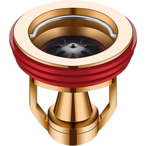 Floor Drain Check Valve, Brass Core, Bathroom Accessory for Laundry, Sewer and Kitchen Pipes, 4.5 x 4.5cm, Gold (1/5)
