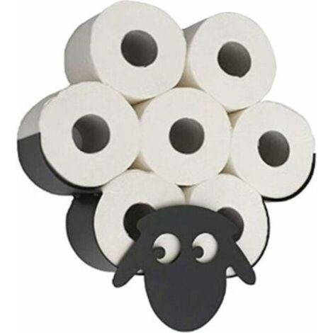 Porte-Rouleau de Papier Toilette Animal Porte-Papier Toilette Joli Animal Support Mural Chambre Porte-Rouleau de Toilette Cuisine Salle de Bain Accessoires mouton (1/4)