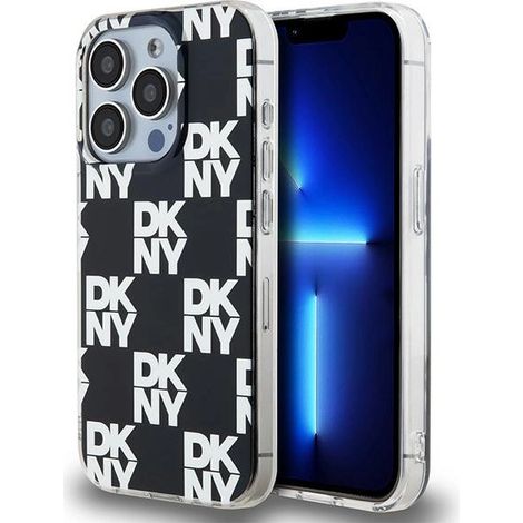 Dkny DKHCP15LHDLCEK iPhone 15 Pro 6.1 schwarze/schwarze Hartschalen-Hülle mit IML-Karomuster (1/5)