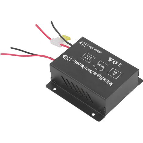 Convertisseur élévateur de tension CC 12 V vers 24 V, puissance 10 A, pour modification de caisson de basses de véhicule (1/5)