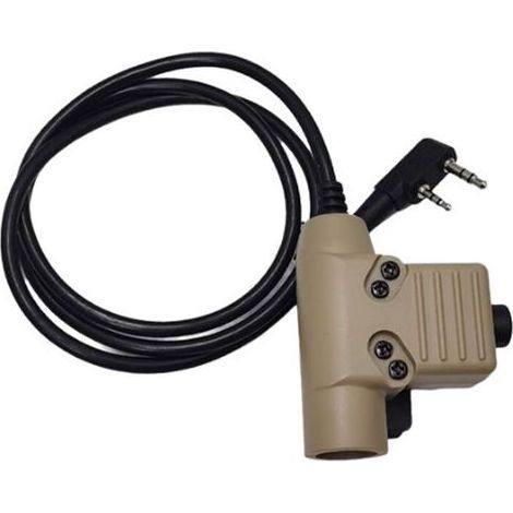Adaptateur de câble PTT U94 neuf pour UV-5R, UV-S9, UV-82, AR-152, UV-10R et autres talkies-walkies, radio bidirectionnelle, marron.