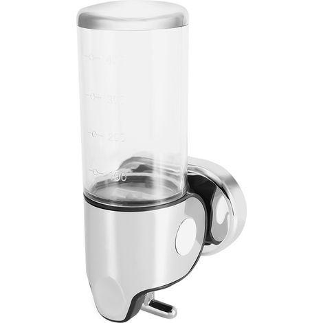 Wandmontierter 500-ml-Flüssigseifenspender für Zuhause, Badezimmer, Dusche, Küche, Hotel (transparent) (1/5)