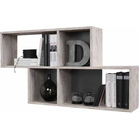 Étagère Murale Design "Orian" 100cm Chêne Sable (1/2)