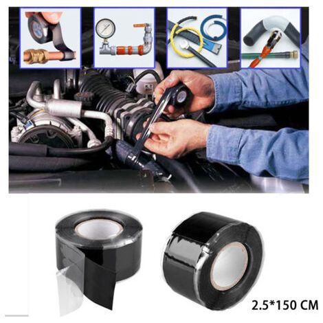Ruban Auto-amalgamant en Silicone Haute Pression – Pour Réparation de Fuites de Tuyaux & Isolation (1.5m, Vert)