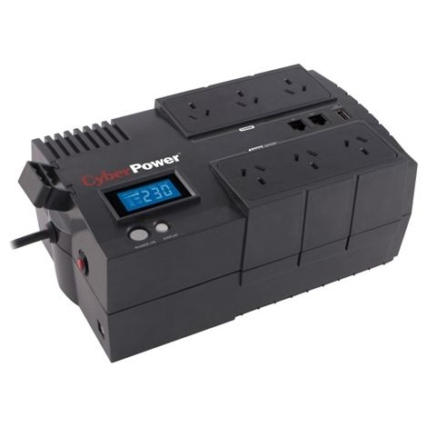 Ondulatore Interattivo CyberPower BR1000ELCD da 1000VA/600W con 8 uscite, formato blocco, modello V895743